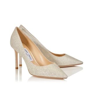 AUTHENTIC JIMMY CHOO Glitter Heels - ROMY 85. Size 39.5EU. 9US